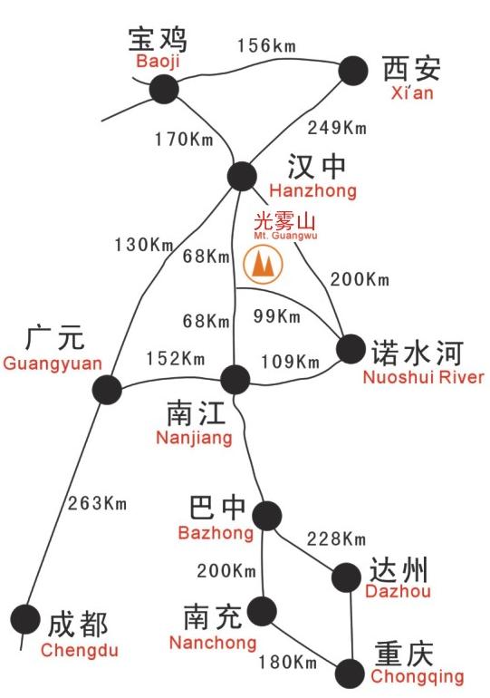 光霧山交通地圖